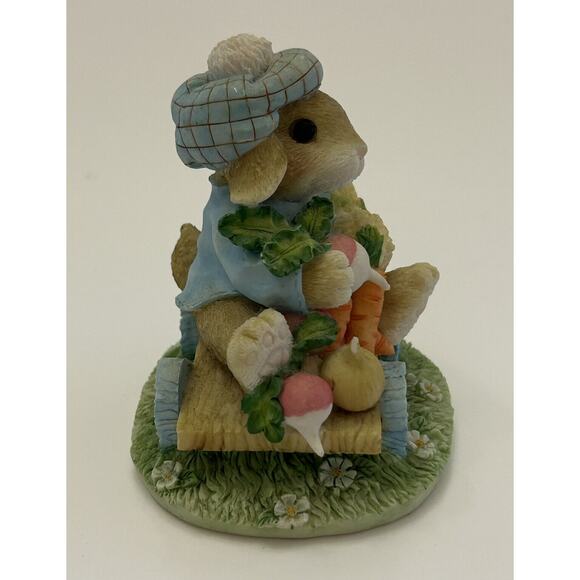 Enesco My Blushing Bunnies Figurine "An Abundance of Blessings" No Box 1995 VTG - Picture 4 of 6